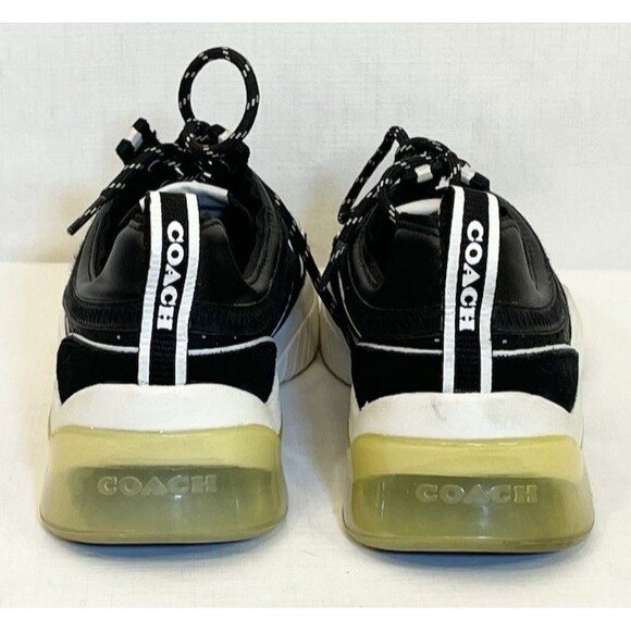 Coach Citysole  Runner Women’s Size 10 B Black White Sneakers Shoes Lace Up - Picture 7 of 12